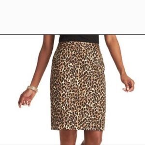 Loft Animal Print Skirt Size 8
